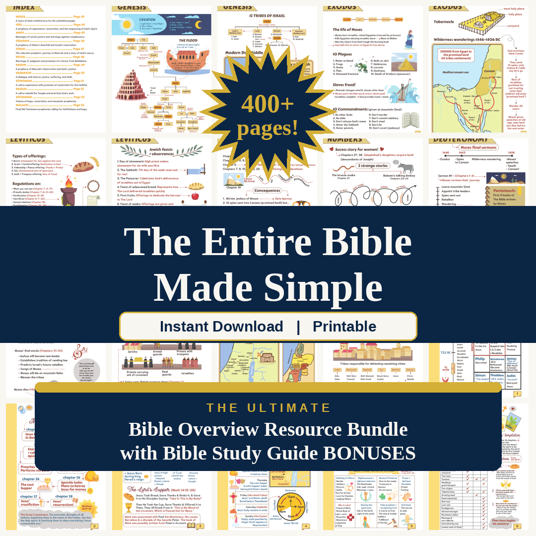 The Entire Bible Made Simple — Complete Faith Library (Printable + Digital PDF)