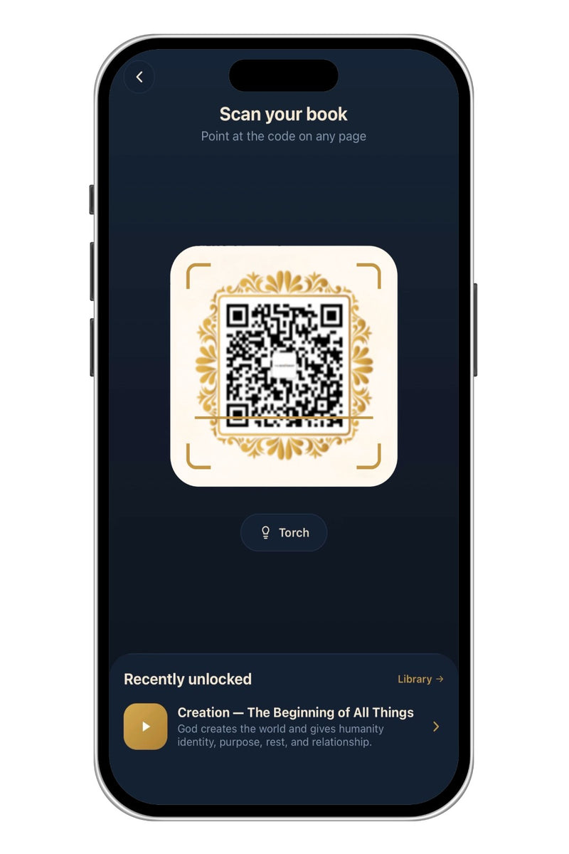 Scan any page to unlock the video