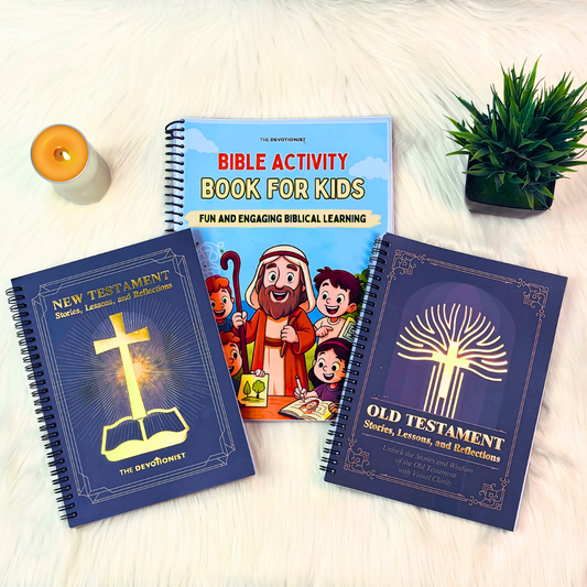 Kids Faith Starter Bundle — 3 Bible Books to Build a Lifetime of Faith (Digital PDF)