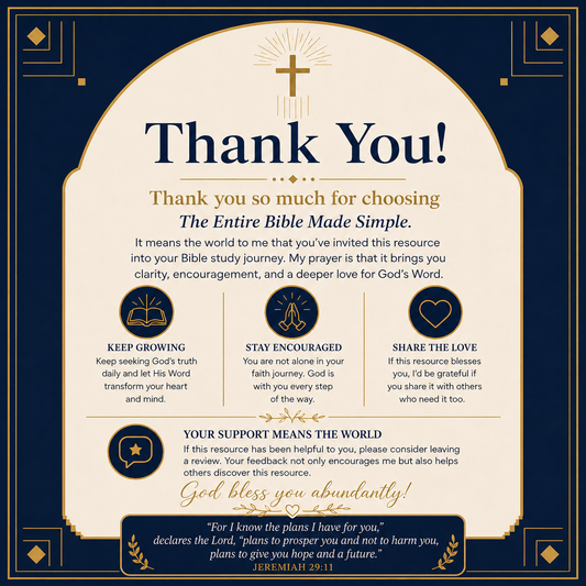 The Entire Bible Made Simple — Complete Faith Library (Printable + Digital PDF)