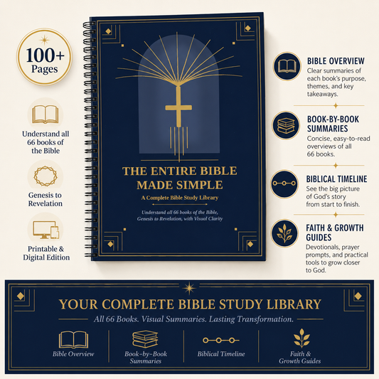 The Entire Bible Made Simple — Complete Faith Library (Printable + Digital PDF)