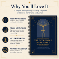 The Entire Bible Made Simple — Complete Faith Library (Printable + Digital PDF)