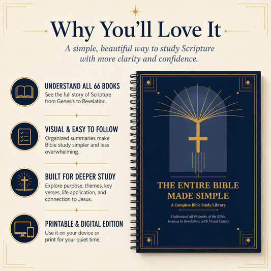The Entire Bible Made Simple — Complete Faith Library (Printable + Digital PDF)