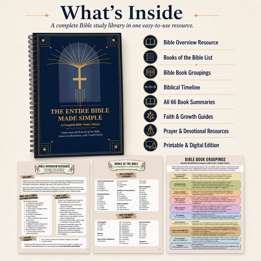 The Entire Bible Made Simple — Complete Faith Library (Printable + Digital PDF)
