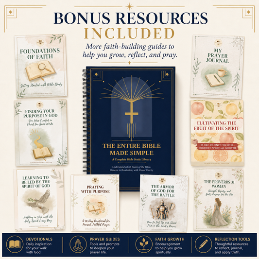 The Entire Bible Made Simple — Complete Faith Library (Printable + Digital PDF)