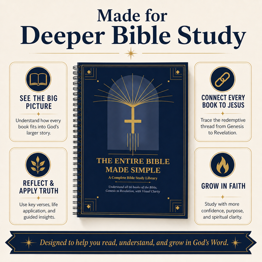 The Entire Bible Made Simple — Complete Faith Library (Printable + Digital PDF)