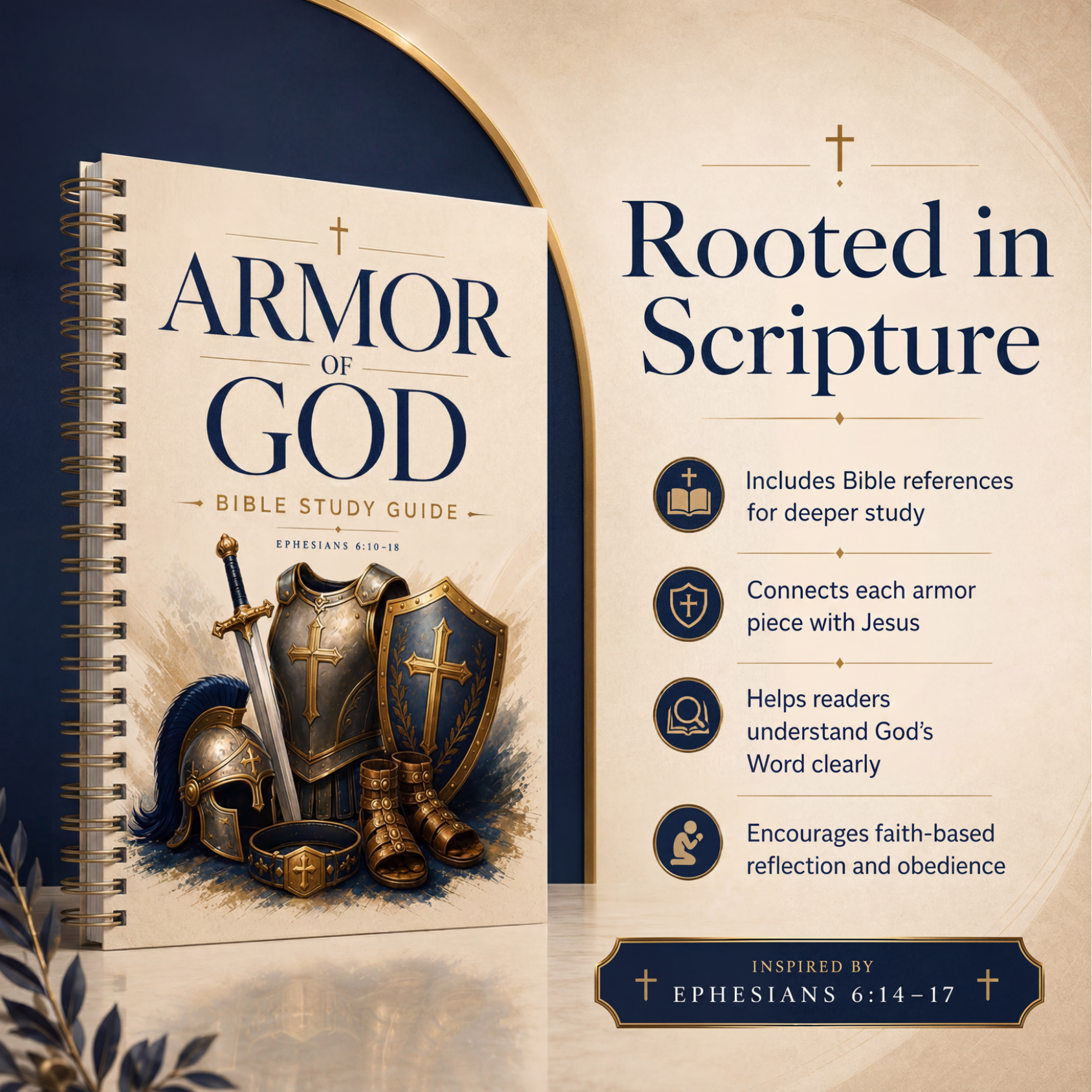 Armor of God Bible Study Guide — Stand Strong in Faith (Printable + Digital PDF)